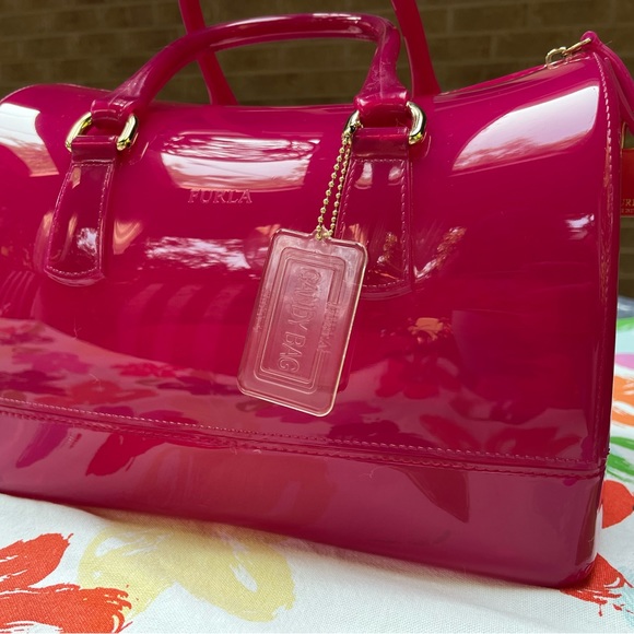 Hot Pink Furla Candy Bag EUC - PRICE FIRM - Picture 6 of 15